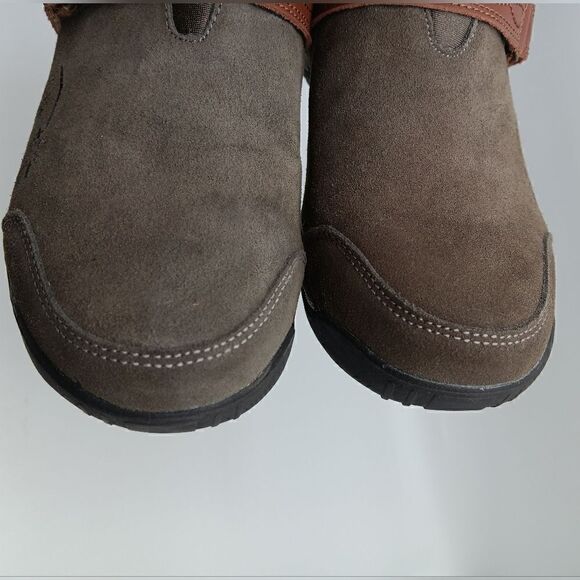 NWT THERAFIT Aspen Taupe Leather Upper Slide-on Clogs Size 7.5 - Picture 3 of 15